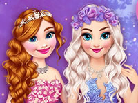 Jeu Elsa et Anna au pays des fées
