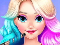 Jeu gratuit Elsa cheveux néon