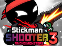 Jeu gratuit Stickman Shooter 3 - Among Monsters