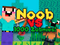 Jeu gratuit Noob Vs 1000 Zombies!