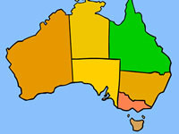 Jeu gratuit Les provinces d'Australie