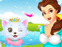 Jeu La princesse Belle et son chat
