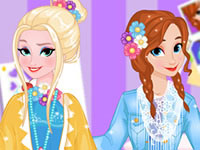 Jeu gratuit Elsa et Anna - Tendances de printemps