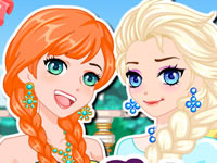 Jeu Anna et Elsa version manga