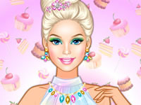 Jeu gratuit Barbie bonbons et style coloré