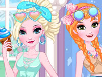 Jeu gratuit Elsa et Anna DIY - Lunettes de soleil