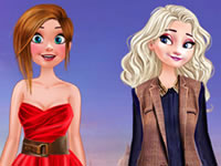 Jeu gratuit Anna et Elsa voyagent en Europe