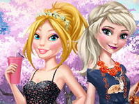 Jeu Barbie et Elsa Tenues du jour