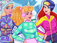 Jeu gratuit Princesses aux sports d'hiver