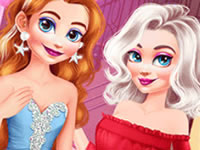 Jeu Anna et Elsa liées à vie