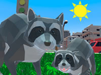 Jeu gratuit Raccoon Adventure City Simulator 3D