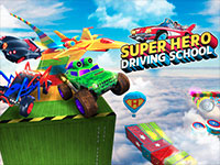 Jeu Super Hero Driving School