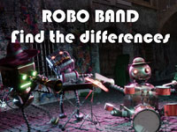 Jeu gratuit Robot Band - Find the Differences