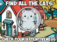 Jeu gratuit Find all the cats