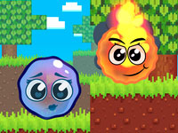 Jeu gratuit Fire Ball and Water Ball - Parkour Love Balls