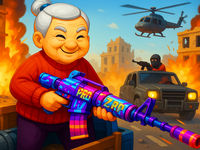 Jeu Granny with a machine-gun - Apocalypse