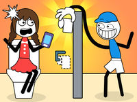 Jeu Thief Stick Puzzle Man Escape