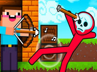 Jeu Noob archer vs Stickman Zombie - Zombie shooter