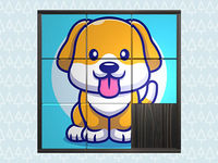 Jeu 3D Kid Sliding Puzzle