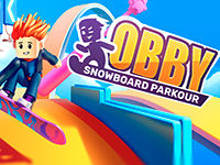 Jeu Obby Snowboard Parkour