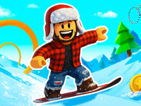 Jeu Snow Rider Obby Parkour