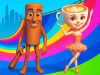 Jeu Crazy Downhill! Ragdoll Fall Down!