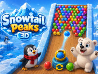Jeu SnowTail Peaks - 3D bubble pop adventure